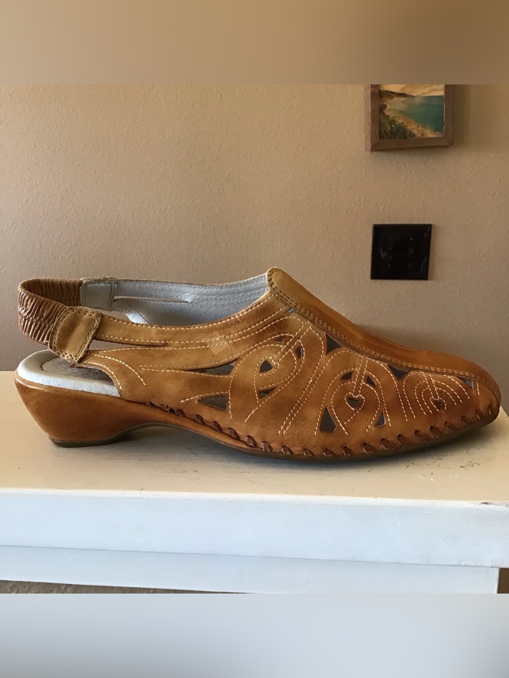 Pikolinos Bohemian Slingback Brown Sandals (9.5)